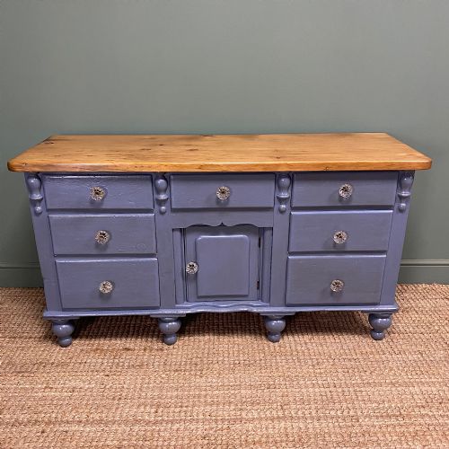 victorian painted antique dresser base - CATEGORY: ANTIQUE SIDEBOARDS - DATED VICTORIAN