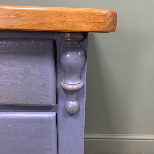 VICTORIAN PAINTED ANTIQUE DRESSER BASE - ADDITIONAL PHOTO 2