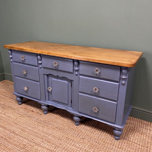 VICTORIAN PAINTED ANTIQUE DRESSER BASE - ADDITIONAL PHOTO 3