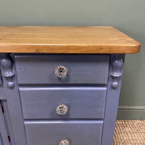 VICTORIAN PAINTED ANTIQUE DRESSER BASE - ADDITIONAL PHOTO 4