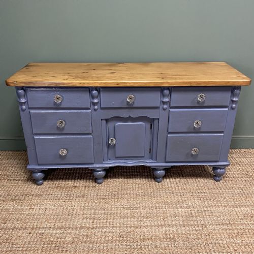 VICTORIAN PAINTED ANTIQUE DRESSER BASE - ADDITIONAL PHOTO 5