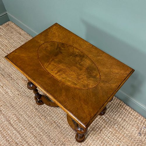 QUALITY QUEEN ANNE DESIGN ANTIQUE WALNUT TABLE - ADDITIONAL PHOTO 1