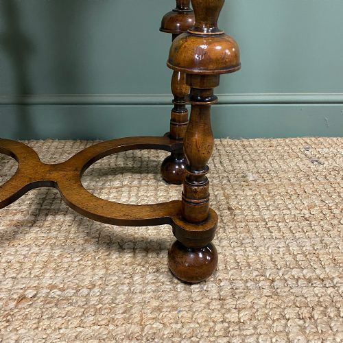 QUALITY QUEEN ANNE DESIGN ANTIQUE WALNUT TABLE - ADDITIONAL PHOTO 2