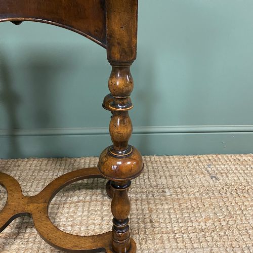 QUALITY QUEEN ANNE DESIGN ANTIQUE WALNUT TABLE - ADDITIONAL PHOTO 4