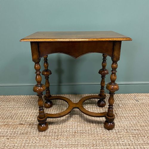 QUALITY QUEEN ANNE DESIGN ANTIQUE WALNUT TABLE - ADDITIONAL PHOTO 6