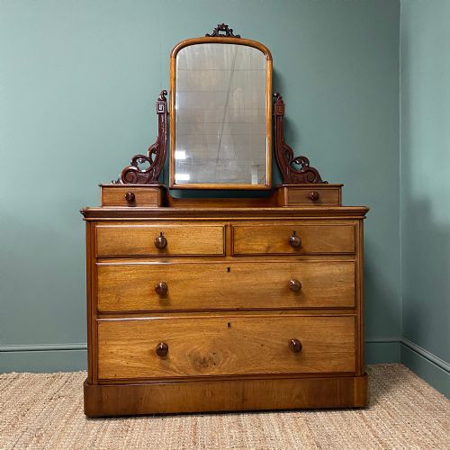 spectacular victorian mahogany antique dressing table - CATEGORY: ANTIQUE DRESSING TABLES - DATED VICTORIAN
