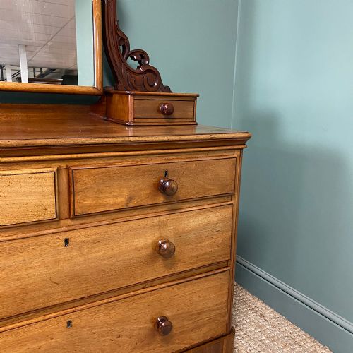 SPECTACULAR VICTORIAN MAHOGANY ANTIQUE DRESSING TABLE - ADDITIONAL PHOTO 6