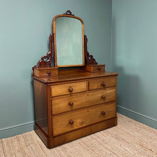 SPECTACULAR VICTORIAN MAHOGANY ANTIQUE DRESSING TABLE - ADDITIONAL PHOTO 7