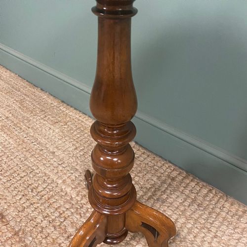 ELEGANT VICTORIAN WALNUT OCCASIONAL ANTIQUE LAMP TABLE - ADDITIONAL PHOTO 6