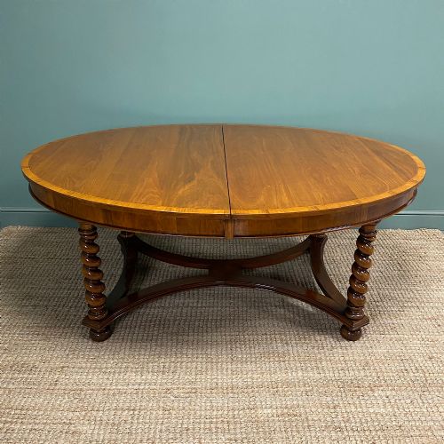 large edwardian antique dining table - CATEGORY: ANTIQUE TABLES - DATED EDWARDIAN