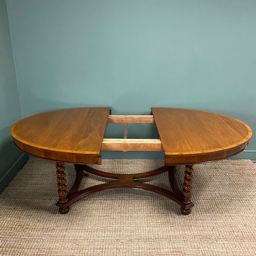 LARGE EDWARDIAN ANTIQUE DINING TABLE - ADDITIONAL PHOTO 2