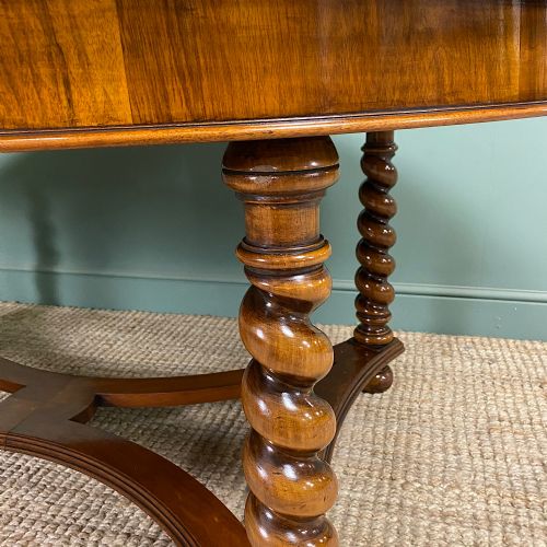 LARGE EDWARDIAN ANTIQUE DINING TABLE - ADDITIONAL PHOTO 6