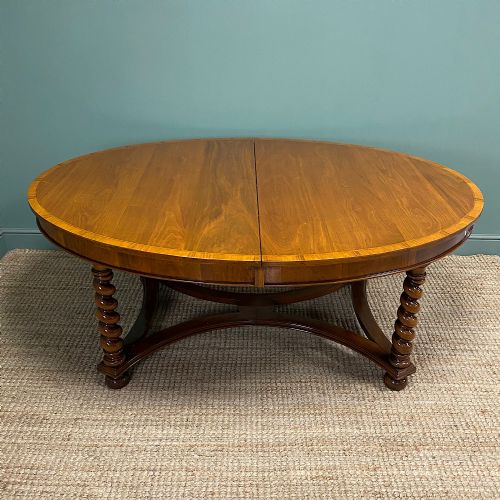 LARGE EDWARDIAN ANTIQUE DINING TABLE - ADDITIONAL PHOTO 8