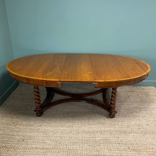 LARGE EDWARDIAN ANTIQUE DINING TABLE - ADDITIONAL PHOTO 11
