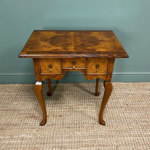 stunning walnut antique low boy - CATEGORY: ANTIQUE FURNITURE - DATED EDWARDIAN