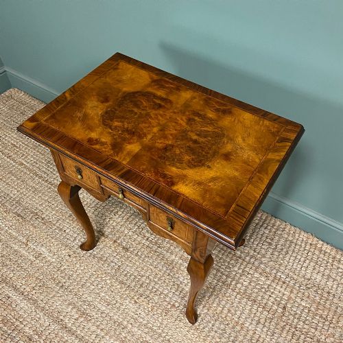 STUNNING WALNUT ANTIQUE LOW BOY - ADDITIONAL PHOTO 1