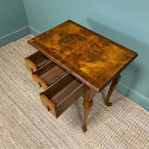 STUNNING WALNUT ANTIQUE LOW BOY - ADDITIONAL PHOTO 4