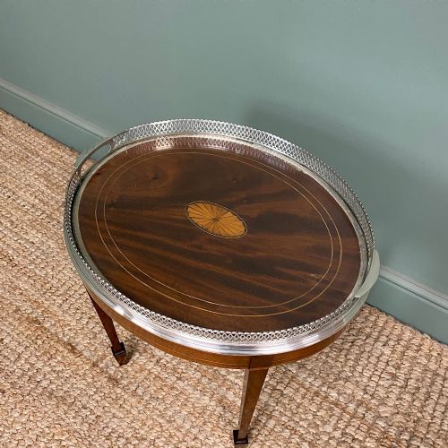 FINE QUALITY EDWARDIAN MAHOGANY ANTIQUE COFFEE TABLE - ADDITIONAL PHOTO 4