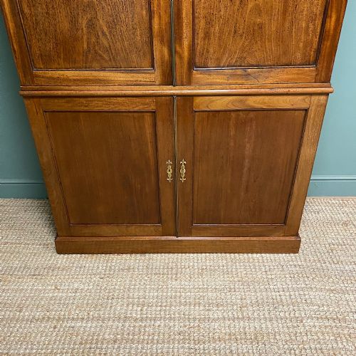 GEORGIAN MAHOGANY ANTIQUE DOUBLE WARDROBE - ADDITIONAL PHOTO 6