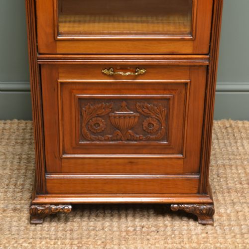 VICTORIAN WALNUT ANTIQUE SIDE CABINET - ADDITIONAL PHOTO 1