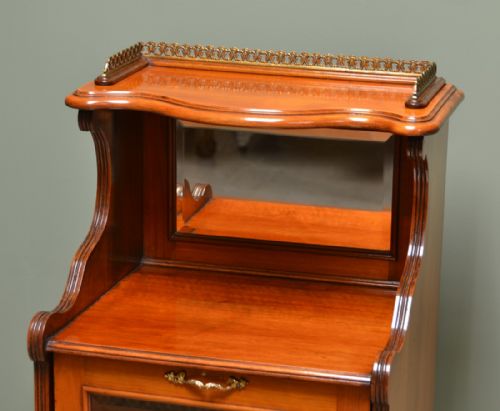 VICTORIAN WALNUT ANTIQUE SIDE CABINET - ADDITIONAL PHOTO 5