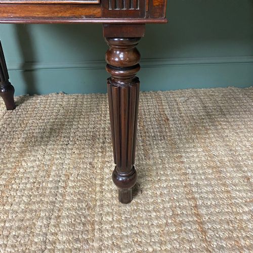 FINE QUALITY MAHOGANY REGENCY BOW FRONTED ANTIQUE SIDEBOARD - ADDITIONAL PHOTO 5