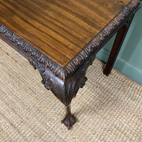 OUTSTANDING VICTORIAN ANTIQUE CONSOLE TABLE - ADDITIONAL PHOTO 1