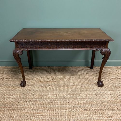 OUTSTANDING VICTORIAN ANTIQUE CONSOLE TABLE - ADDITIONAL PHOTO 3
