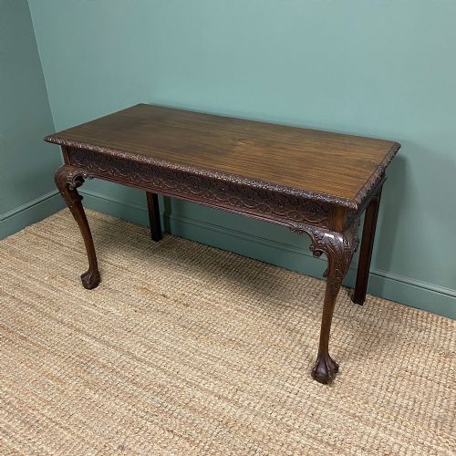 OUTSTANDING VICTORIAN ANTIQUE CONSOLE TABLE - ADDITIONAL PHOTO 5
