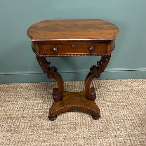 elegant regency mahogany antique side table - CATEGORY: ANTIQUE TABLES - DATED REGENCY