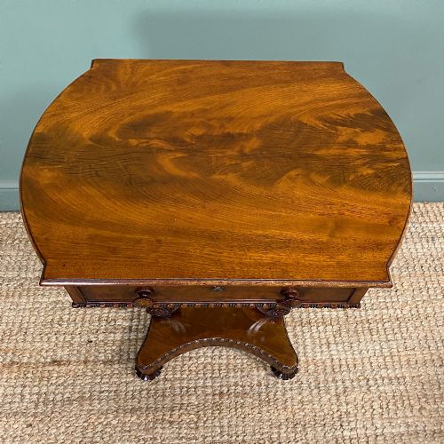 ELEGANT REGENCY MAHOGANY ANTIQUE SIDE TABLE - ADDITIONAL PHOTO 1
