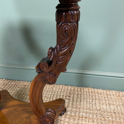 ELEGANT REGENCY MAHOGANY ANTIQUE SIDE TABLE - ADDITIONAL PHOTO 2