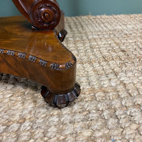 ELEGANT REGENCY MAHOGANY ANTIQUE SIDE TABLE - ADDITIONAL PHOTO 4