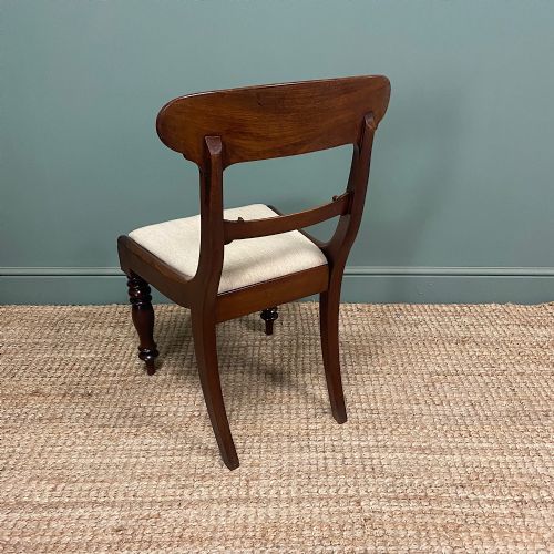 SET OF 4 WILLIAM IV MAHOGANY ANTIQUE DINING CHAIRS - ADDITIONAL PHOTO 3