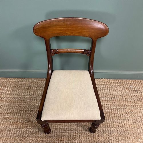 SET OF 4 WILLIAM IV MAHOGANY ANTIQUE DINING CHAIRS - ADDITIONAL PHOTO 7