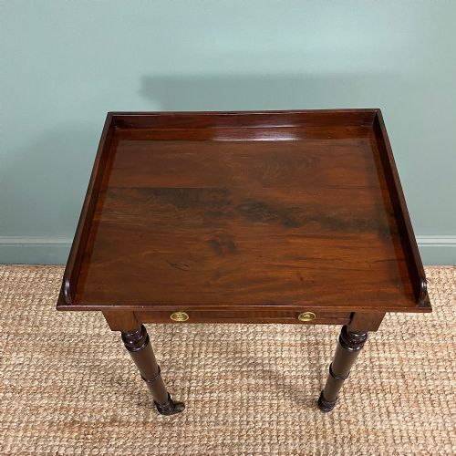 SMALL VICTORIAN MAHOGANY ANTIQUE SIDE TABLE - ADDITIONAL PHOTO 2