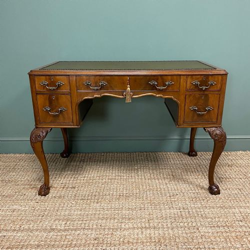 edwardian mahogany antique writing desk - CATEGORY: ANTIQUE DESKS - DATED 1910