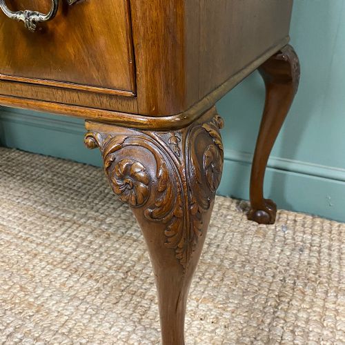 EDWARDIAN MAHOGANY ANTIQUE WRITING DESK - ADDITIONAL PHOTO 3