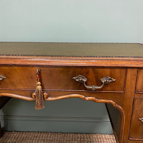 EDWARDIAN MAHOGANY ANTIQUE WRITING DESK - ADDITIONAL PHOTO 5