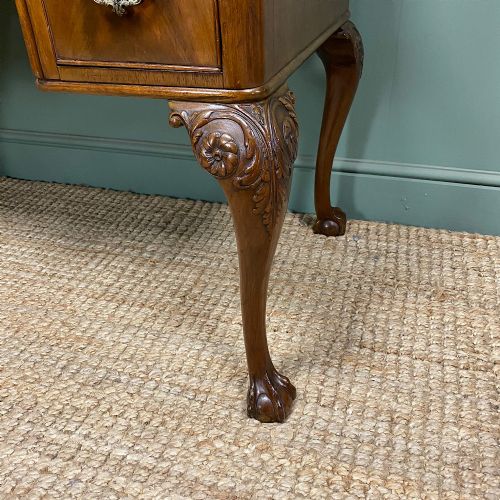 EDWARDIAN MAHOGANY ANTIQUE WRITING DESK - ADDITIONAL PHOTO 8