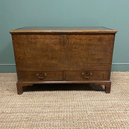 stunning georgian warm oak antique mule chest - CATEGORY: ANTIQUE CHESTS - DATED GEORGIAN