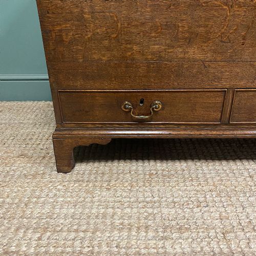 STUNNING GEORGIAN WARM OAK ANTIQUE MULE CHEST - ADDITIONAL PHOTO 1