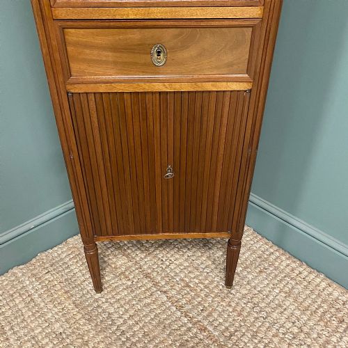 STRIKING MARBLE TOP ANTIQUE CHEST OF DRAWERS - ADDITIONAL PHOTO 2