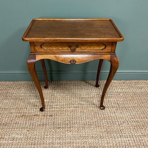 COUNTRY OAK ANTIQUE SIDE TABLE - ADDITIONAL PHOTO 2