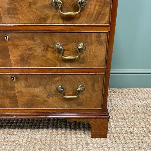 SMALL GEORGIAN DESIGN EDWARDIAN ANTIQUE CHEST OF DRAWERS - ADDITIONAL PHOTO 1