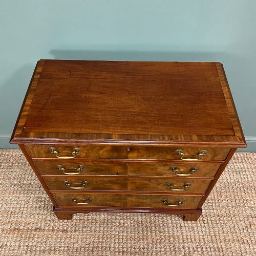 SMALL GEORGIAN DESIGN EDWARDIAN ANTIQUE CHEST OF DRAWERS - ADDITIONAL PHOTO 3