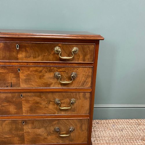 SMALL GEORGIAN DESIGN EDWARDIAN ANTIQUE CHEST OF DRAWERS - ADDITIONAL PHOTO 4