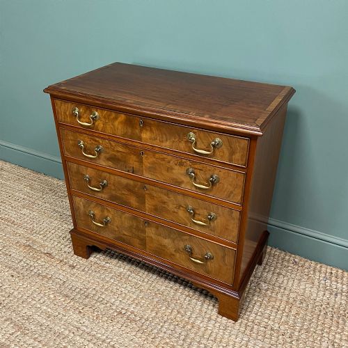 SMALL GEORGIAN DESIGN EDWARDIAN ANTIQUE CHEST OF DRAWERS - ADDITIONAL PHOTO 5