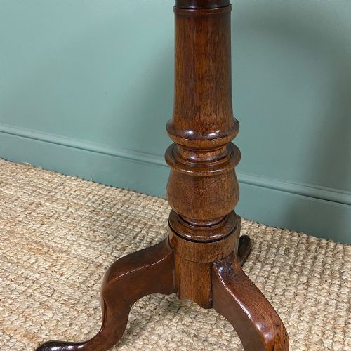QUALITY GEORGIAN CUBAN MAHOGANY ANTIQUE TILT TOP TRIPOD OCCASIONAL LAMP TABLE - ADDITIONAL PHOTO 4
