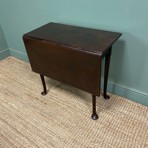 GEORGIAN MAHOGANY DROP LEAF ANTIQUE SIDE TABLE - ADDITIONAL PHOTO 4